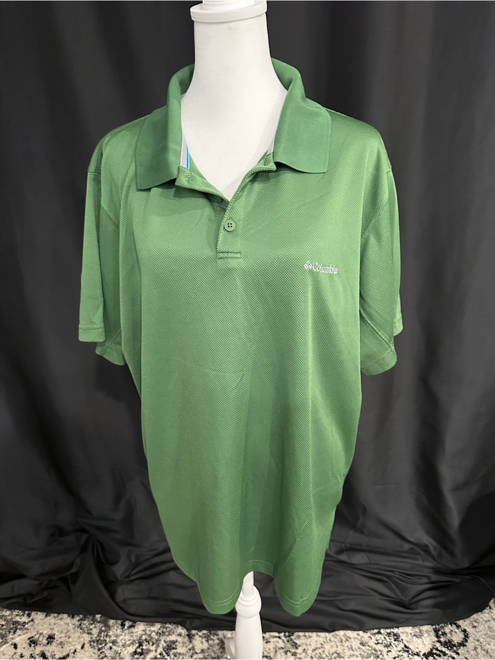 Columbia Men's Green Short Sleeve Polo